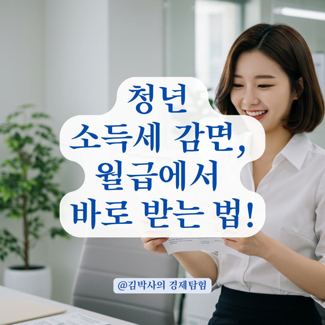 중소기업 청년소득세 감면, 연말정산 기다리지 않고 월급에서 바로 받는 법.