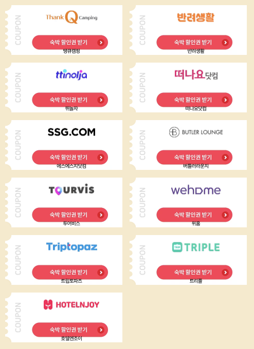 숙박 할인 쿠폰 발급 방법 안내 누리집 (여행가는 달 3만원 지원)