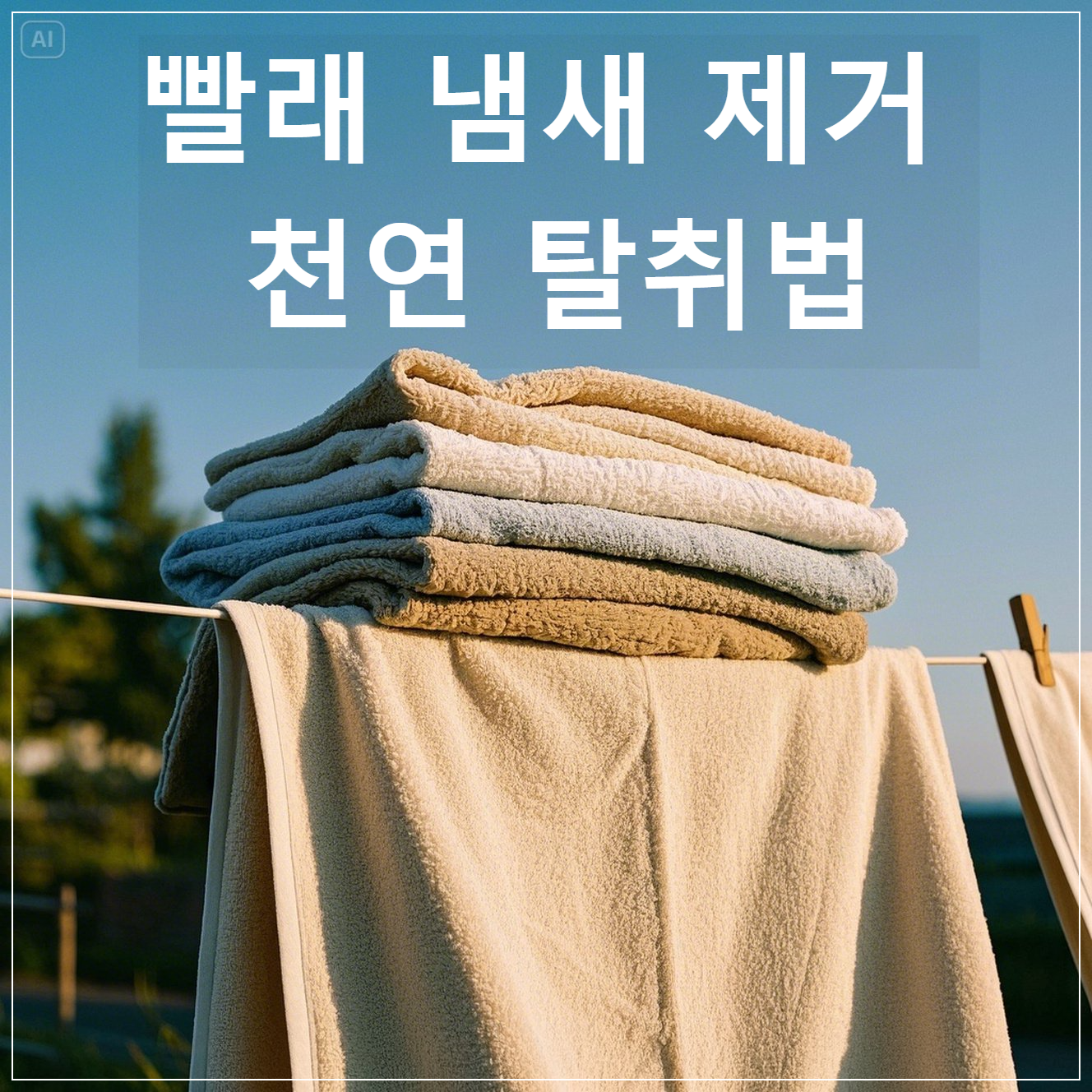 빨래 냄새 제거 천연 탈취법