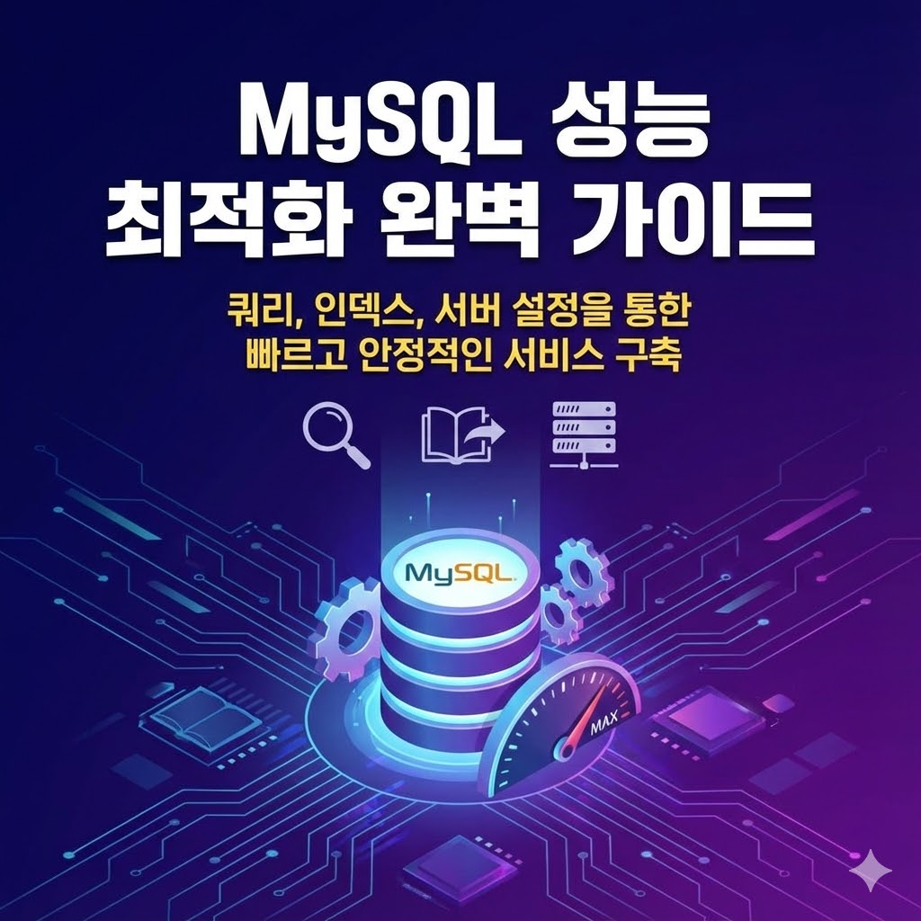 MySQL 성능 최적화 완벽 가이드: 쿼리, 인덱스, 서버 설정을 통한 빠르고 안정적인 서비스 구축