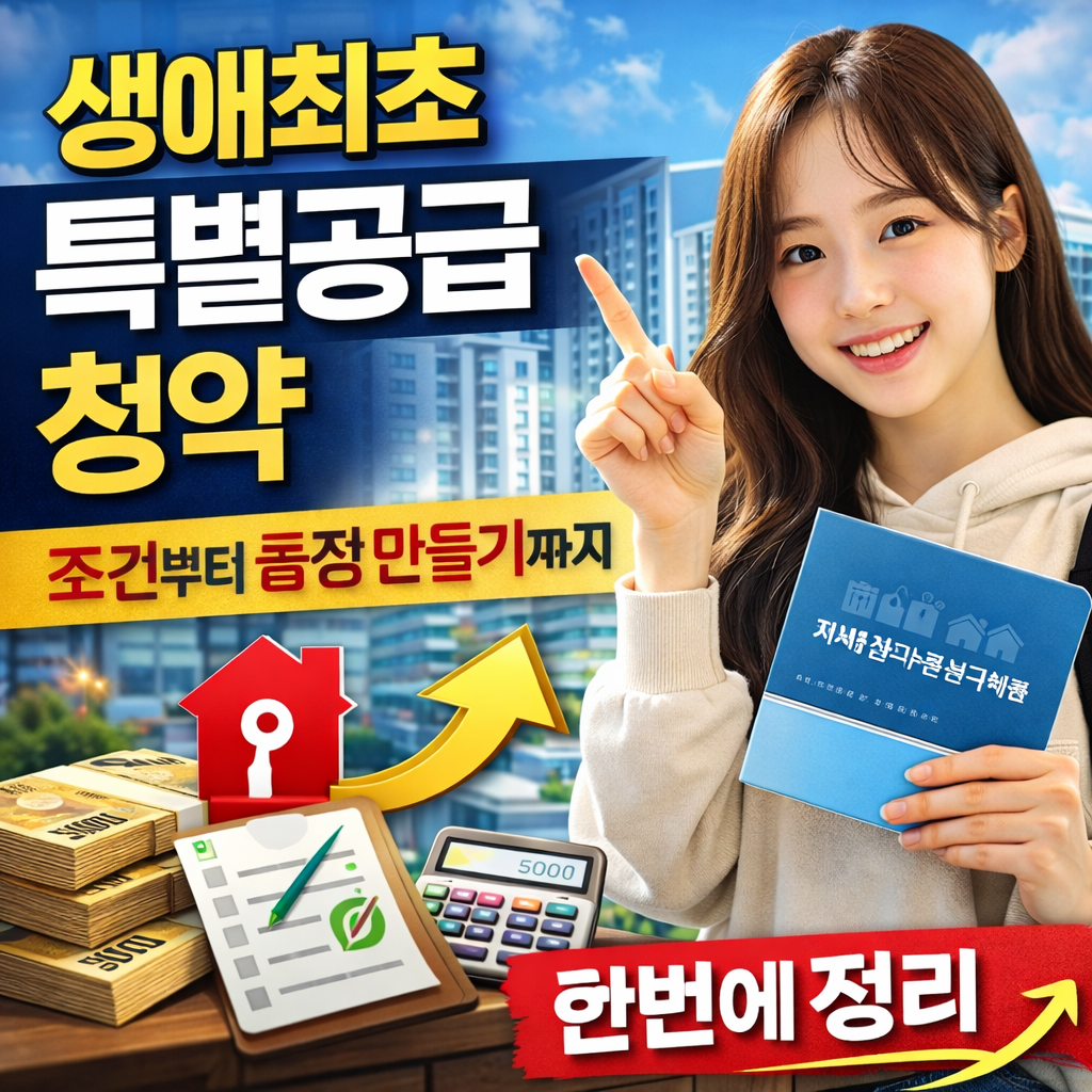 생애최초 특별공급 신청하러 가기