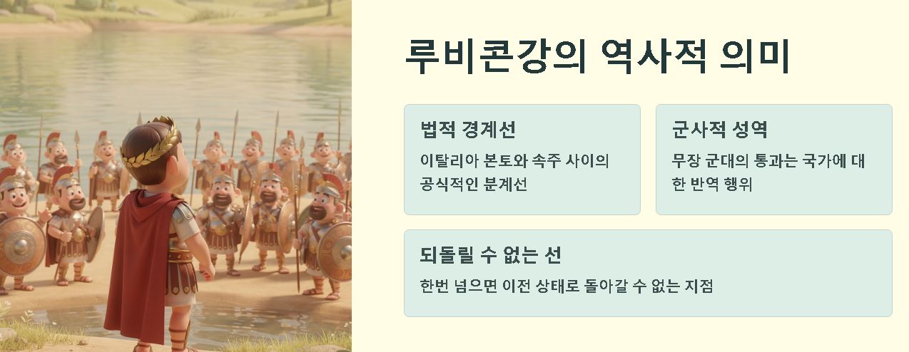 루비콘강을 건너다의뜻