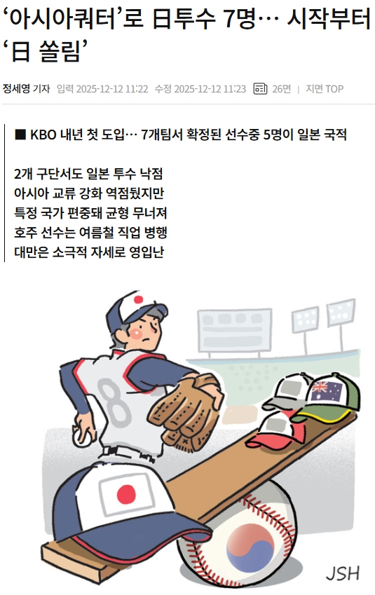 KBO 아시아쿼터 NPB 방출선수 입단 테스트