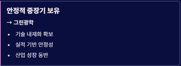 그린광학 종목 분석