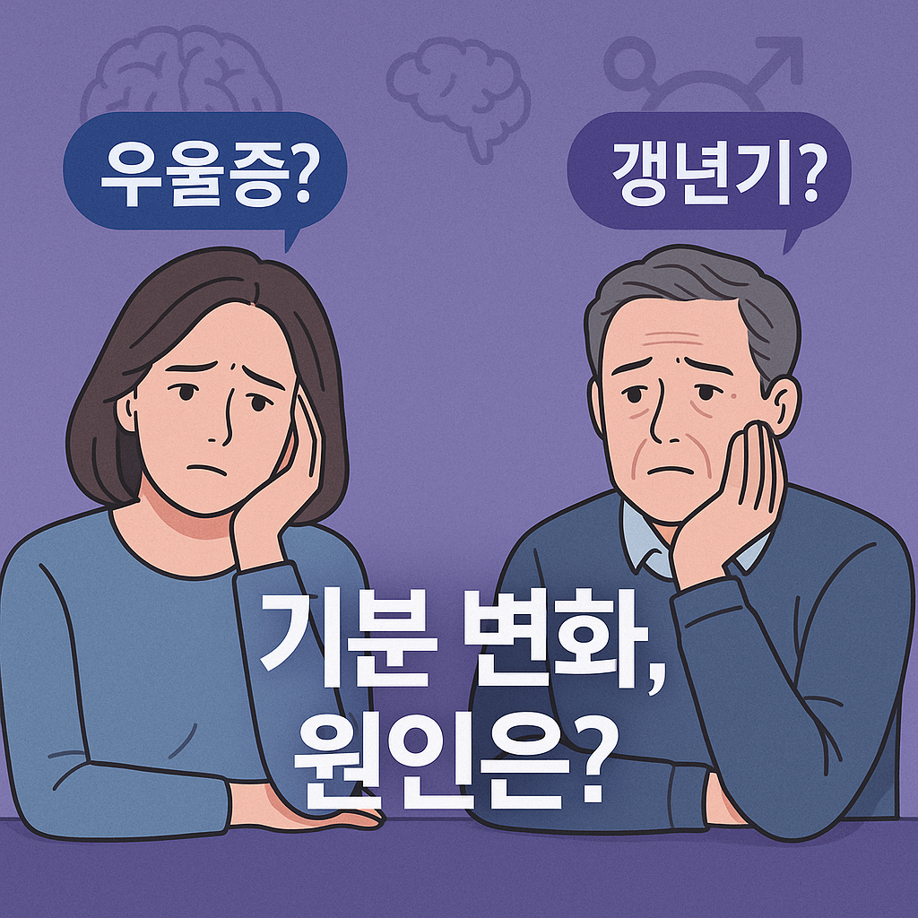우울증 vs 갱년기, 기분 변화의 원인은?