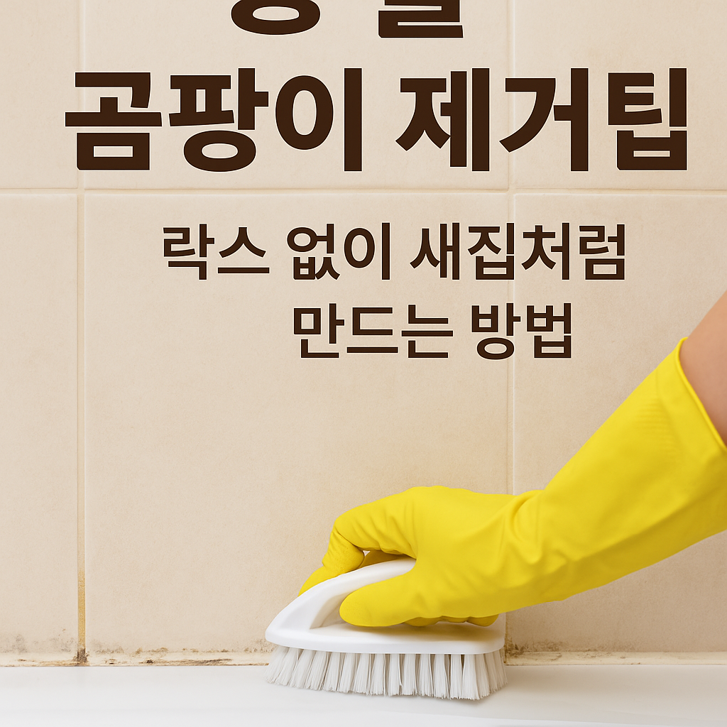 욕실 곰팡이 제거 팁 락스 없이 새집처럼 만드는 방법