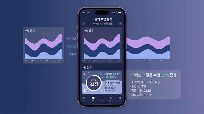 수면 단계 그래프