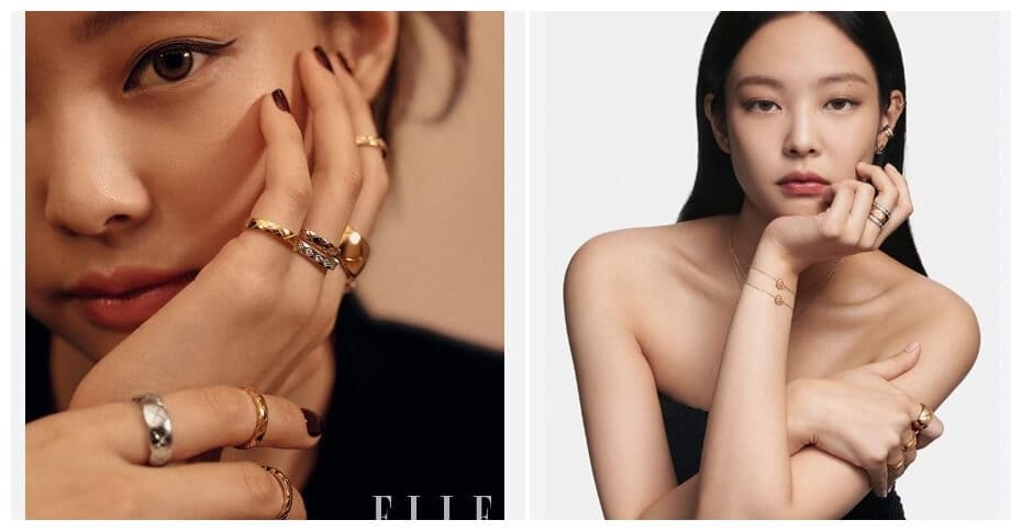 블랙핑크제니가 코코크러쉬 주얼리를 착용한 사진