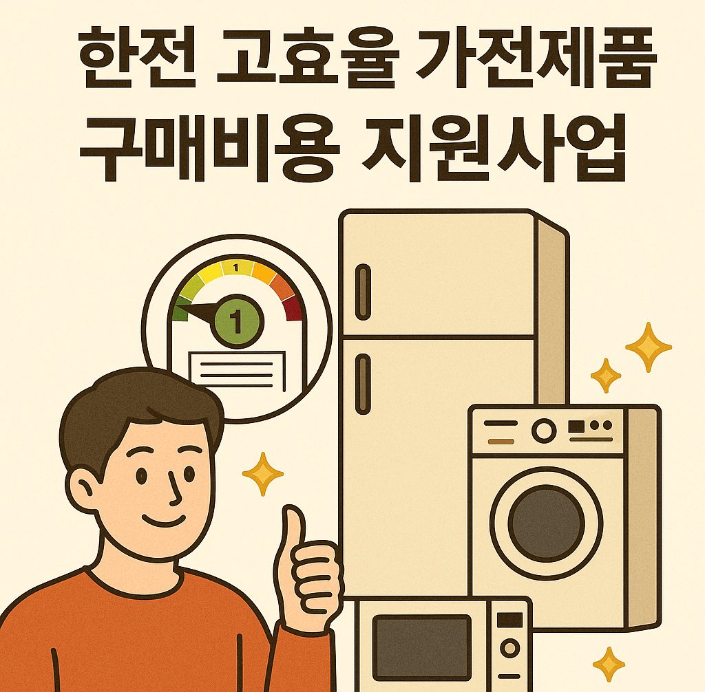 한전 고효율 가전제품 구매비용 지원사업