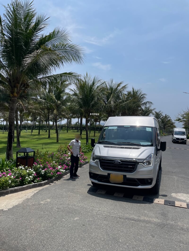 나트랑 스완도르 리조트 깜란 후기 - 셔틀 버스 모습