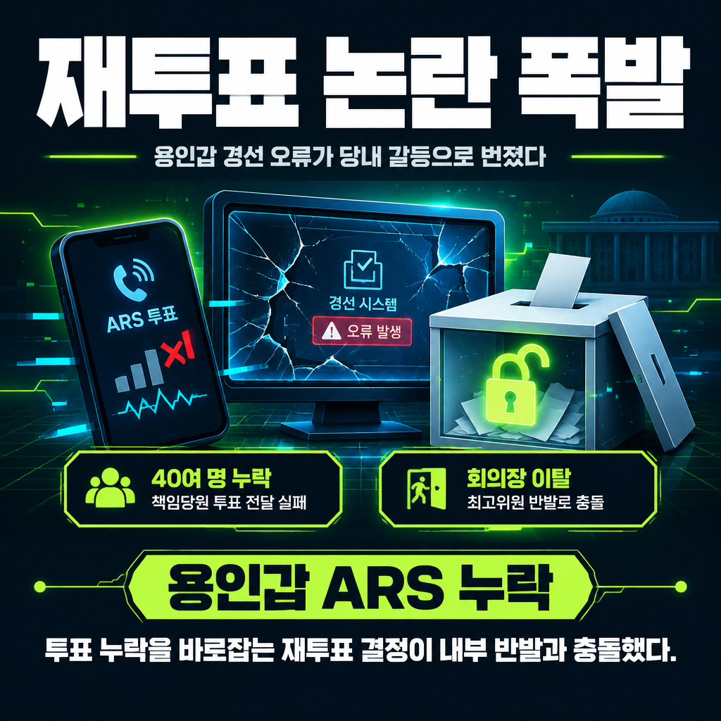 재투표 논란 폭발