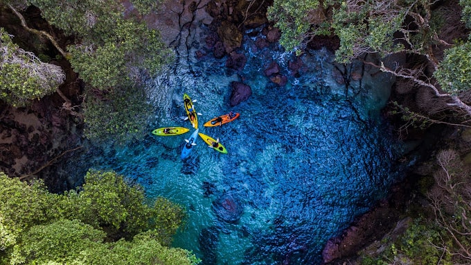 황가마타 도넛 아일랜드에서의 카약 투어 이미지