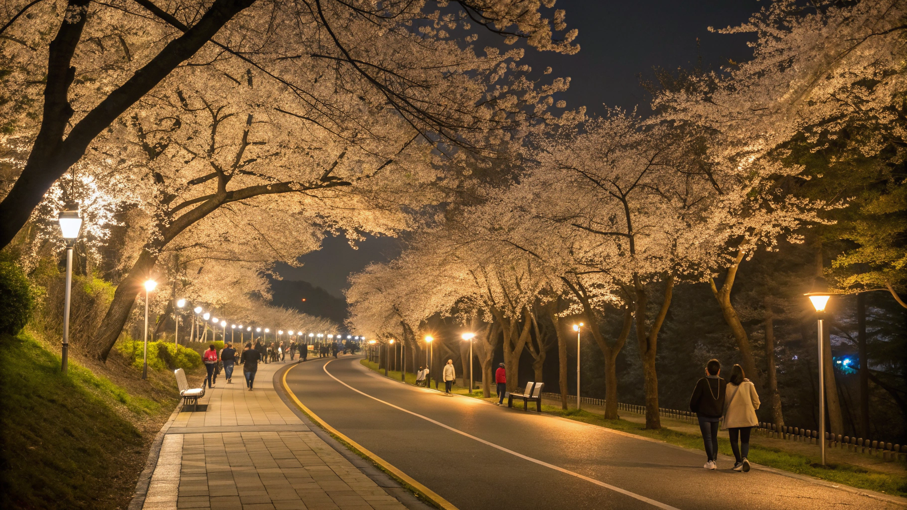 원주 무실 벚꽃 사진