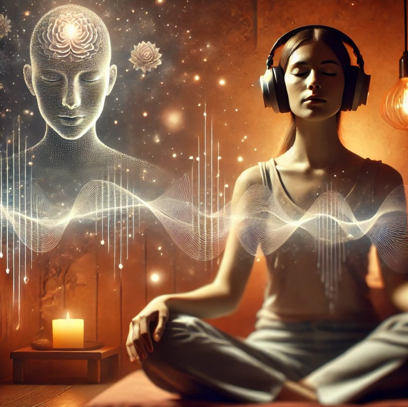 ASMR 명상과 주파수 명상 효과 비교 이미지