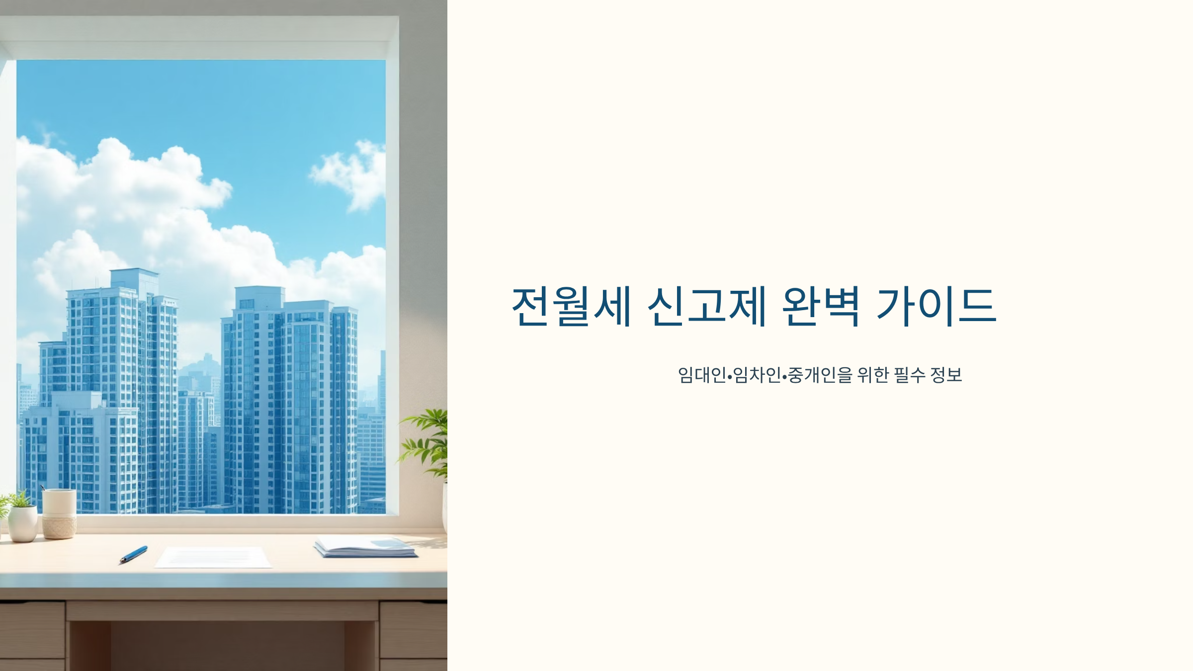 전월세 신고제 의무화 완벽 가이드