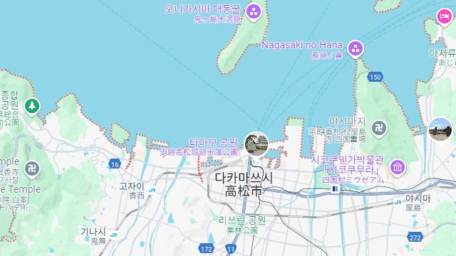 다카마쓰-지도