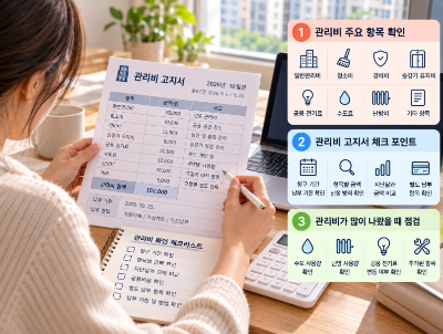 자취방 관리비 고지서 보는 방법과 항목별 금액 확인하기