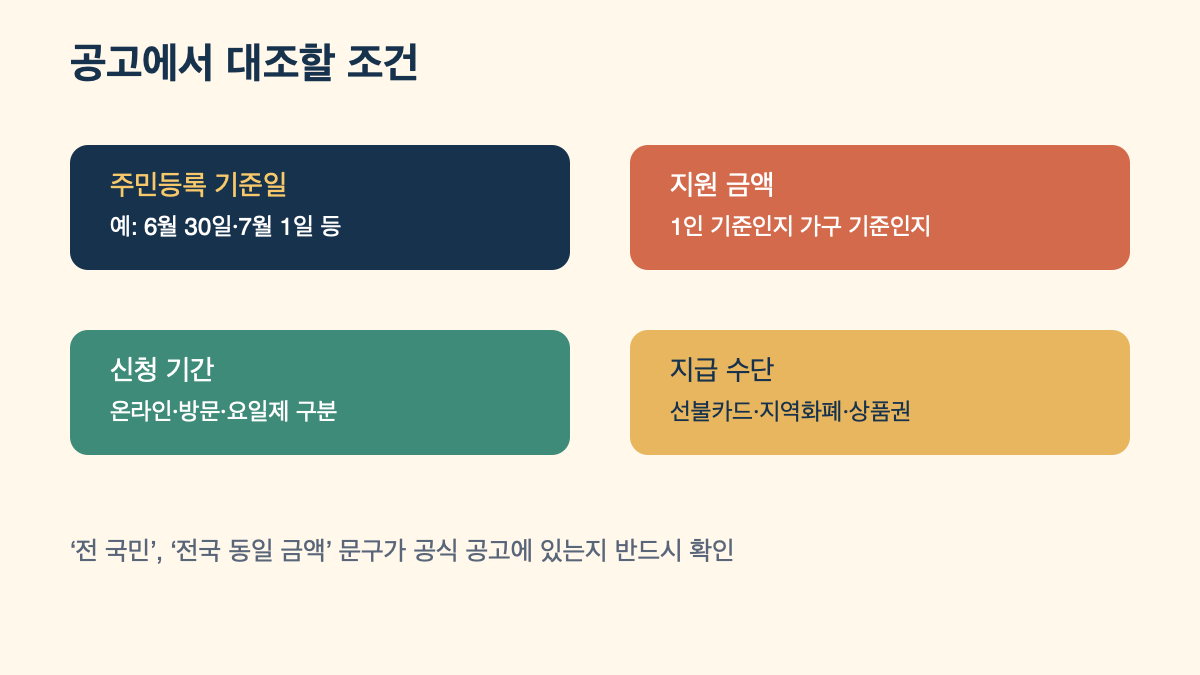 2026 추석 민생지원금 지역별 조회|지급지역·금액·신청기간·기준일 확인 본문 정보 이미지 4