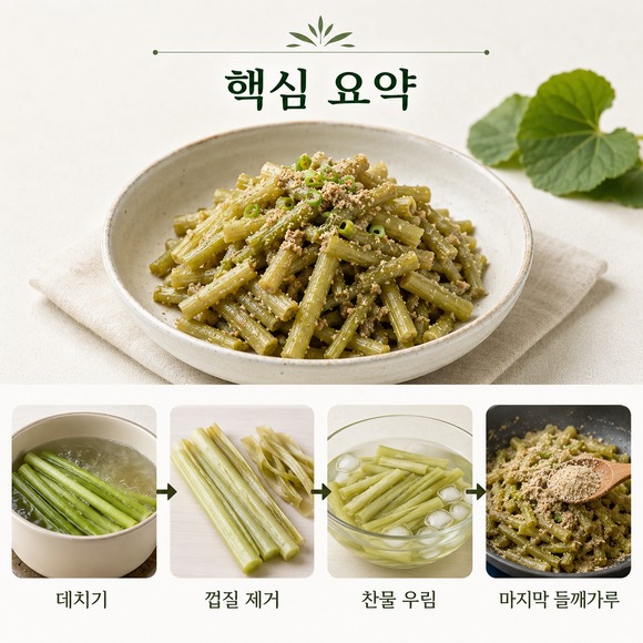 머위대 들깨볶음