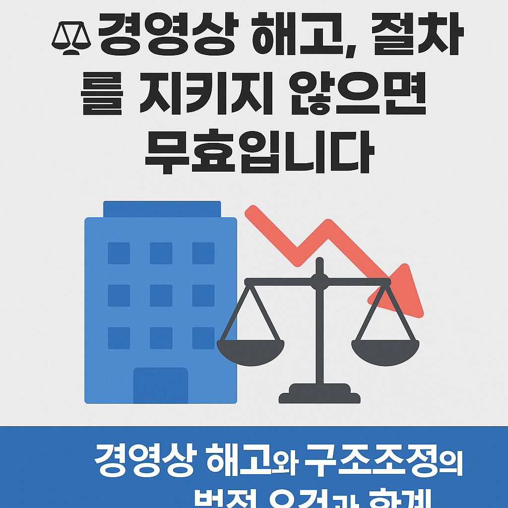 경영상 해고와 구조조정: 요건과 한계