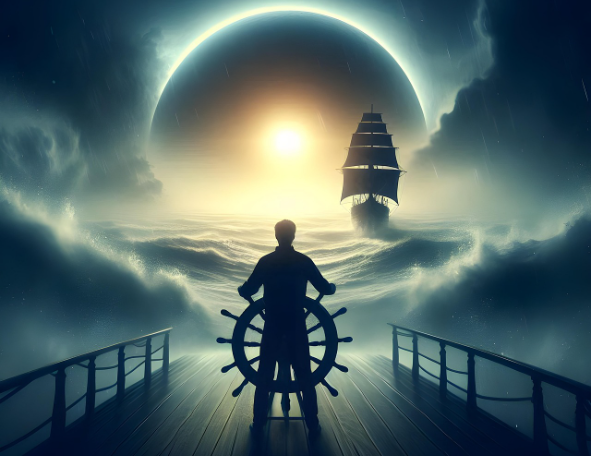 대형선과 소형선 조종실