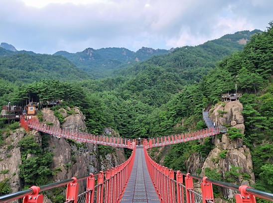 경남 거창군 가조면 우두산 출렁다리