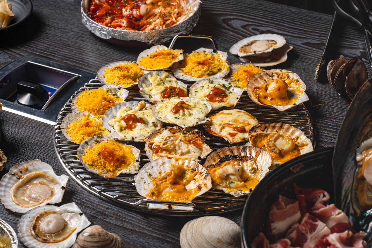 부산 감지해변 조개구이 맛집