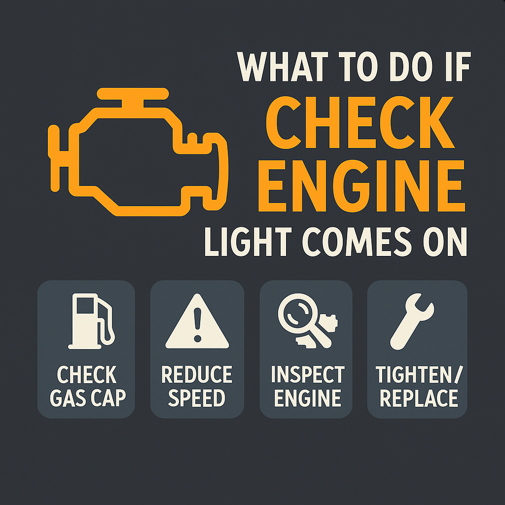 엔진 경고등(체크 엔진 라이트) 뜰 때 대처법: 원인별 조치