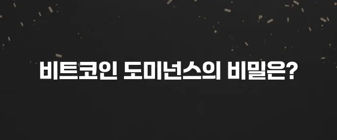 비트코인 도미넌스란? 의미와 투자 전략