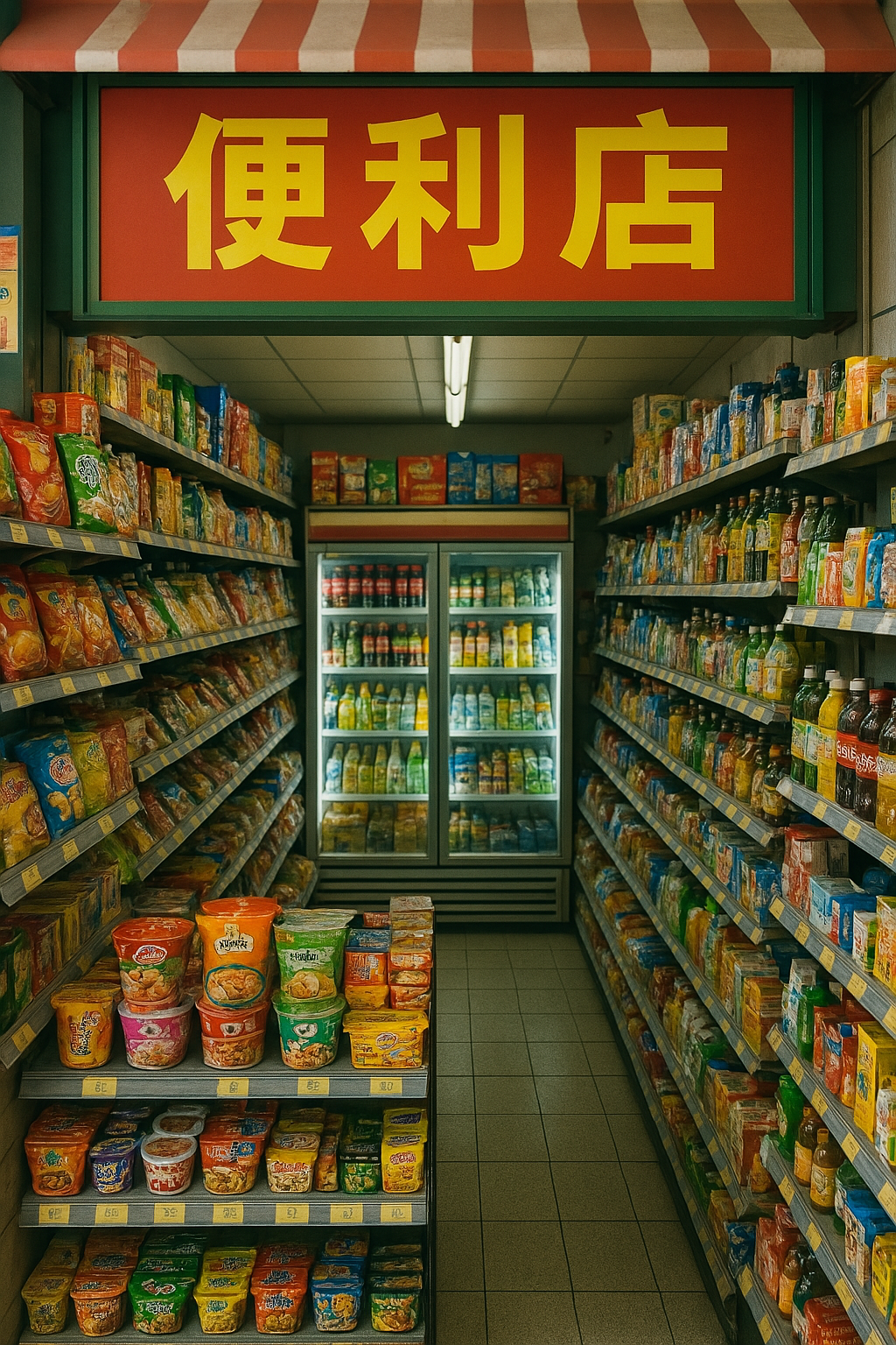 중국 전통 간식류와 편의점 상품