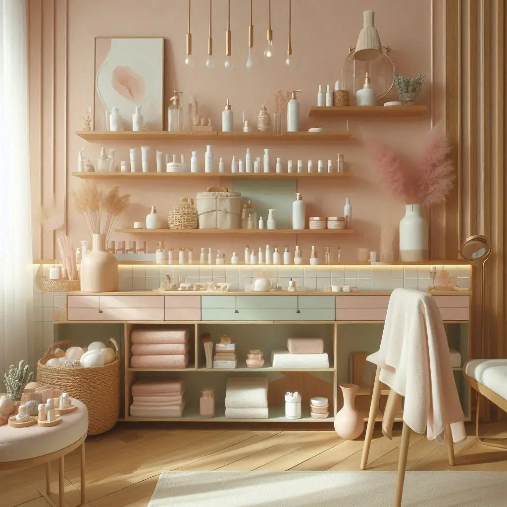 피부,체형관리 샵 배경