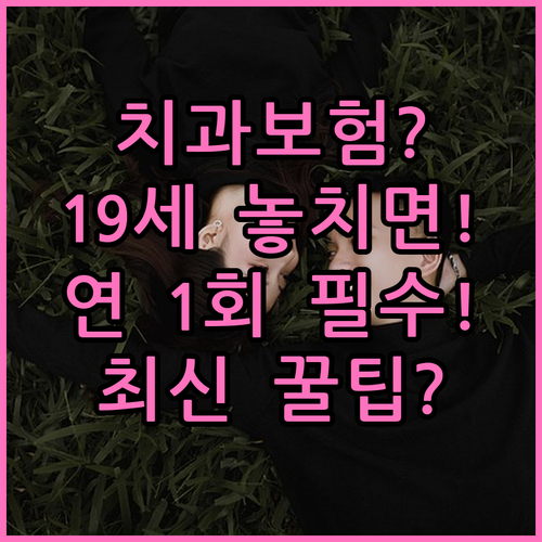 스케일링 보험 적용 기준 만 19세 ..