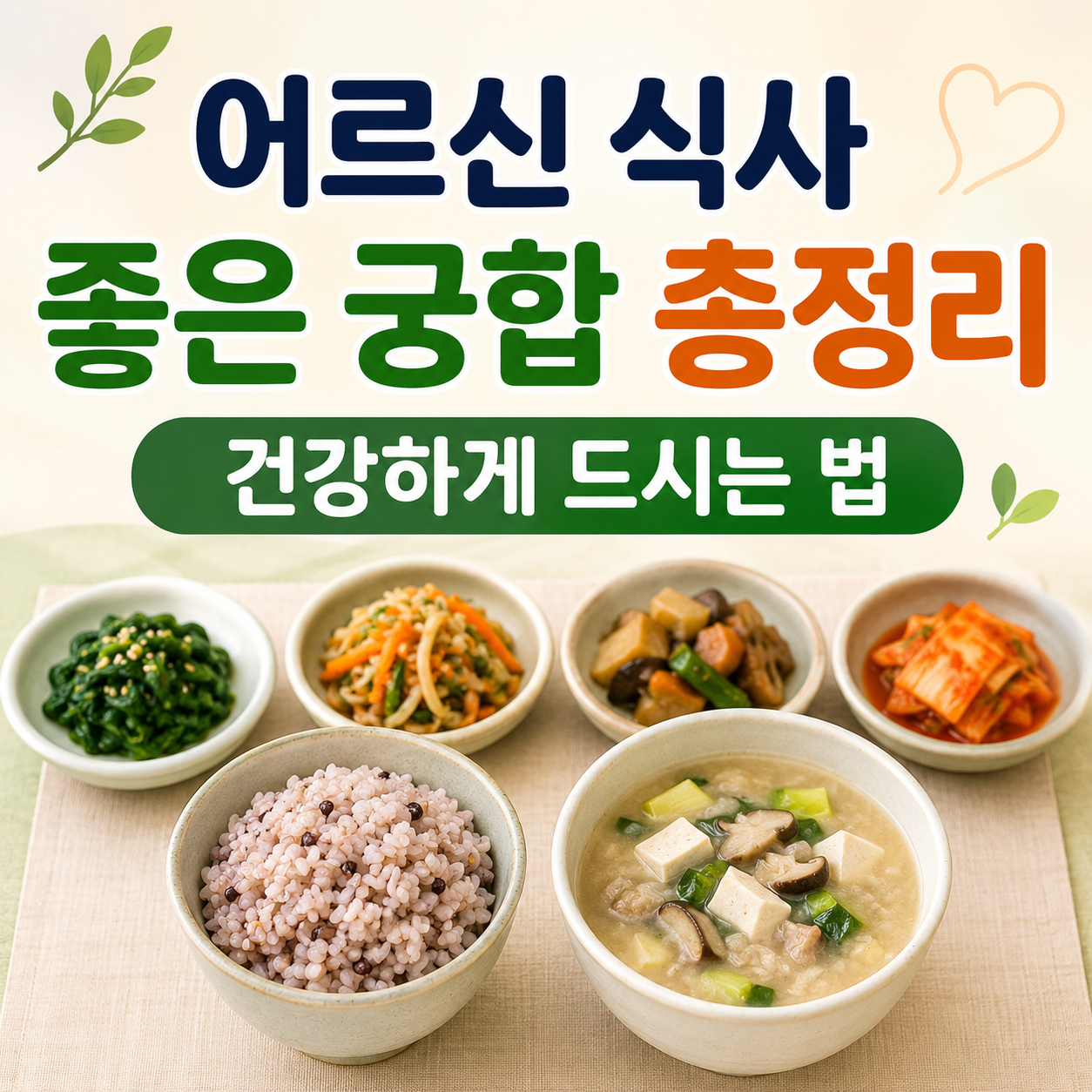어르신 식사 좋은 궁합
