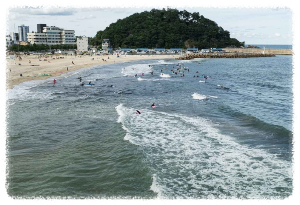 서핑의 메카로 떠오른 인구해변