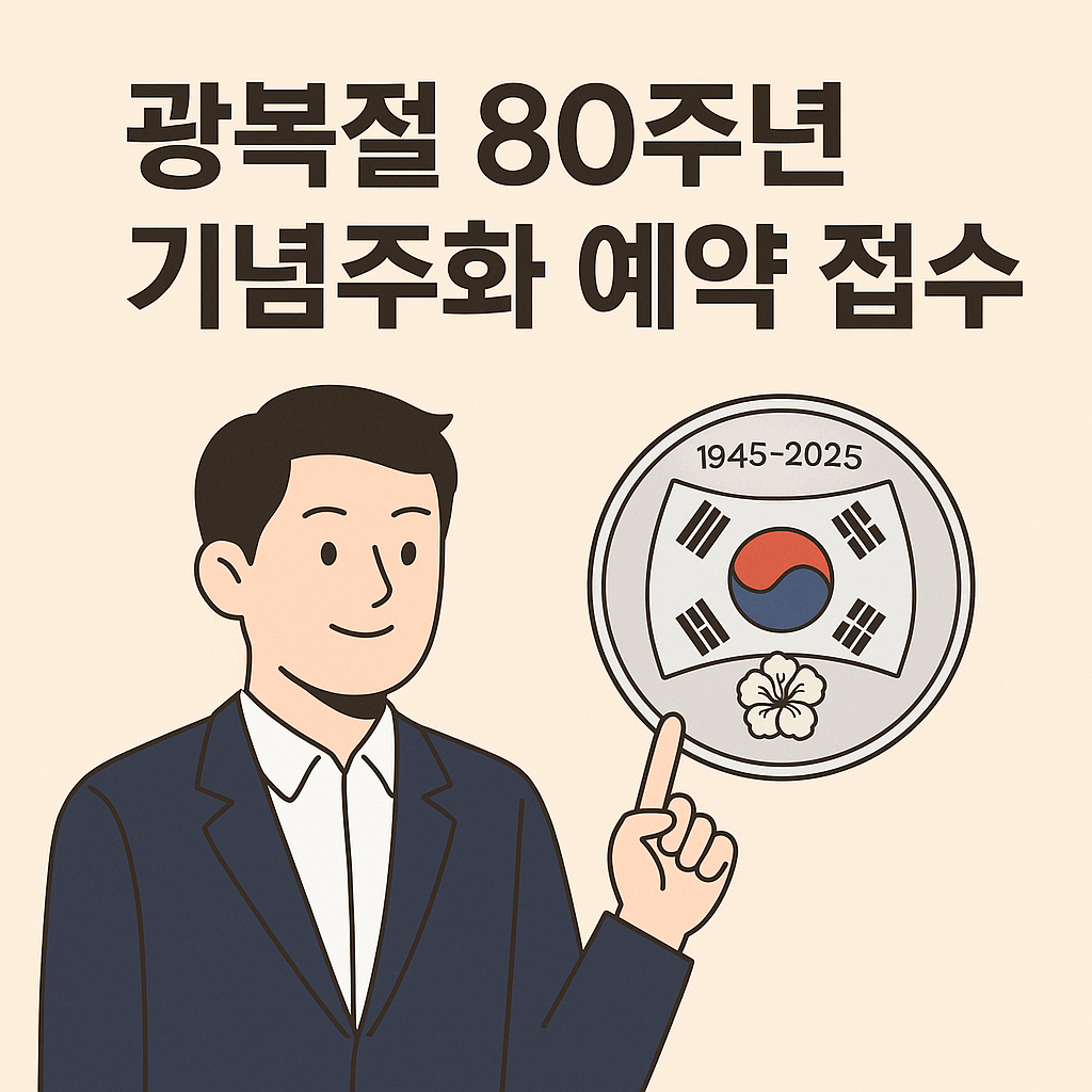 광복절 80주년 기념주화 예약접수