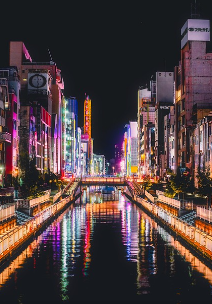 오사카 도톤보리_인공수로