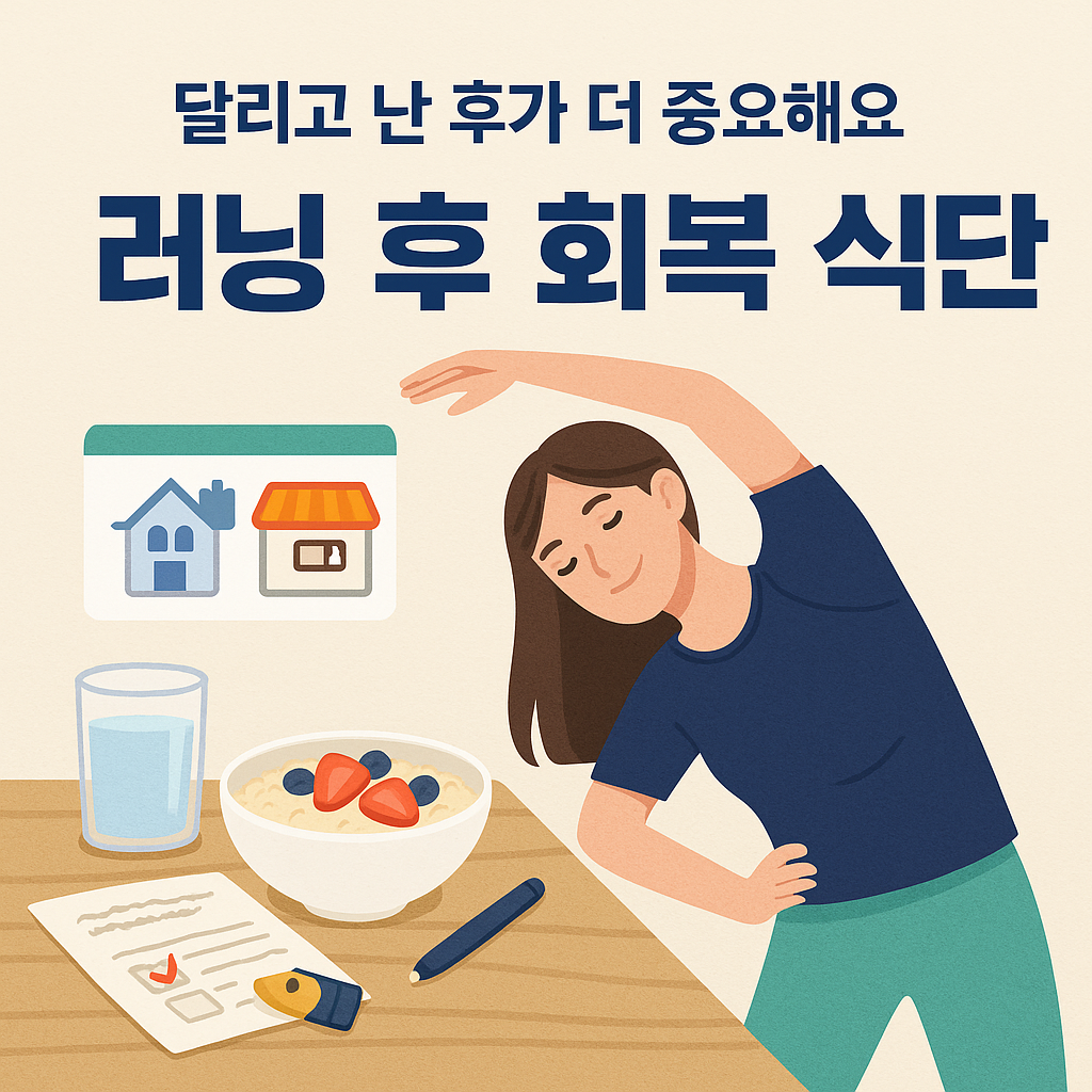 [7편] 러닝 후 회복과 식단 – 어떻게 먹고 쉬어야 할까?