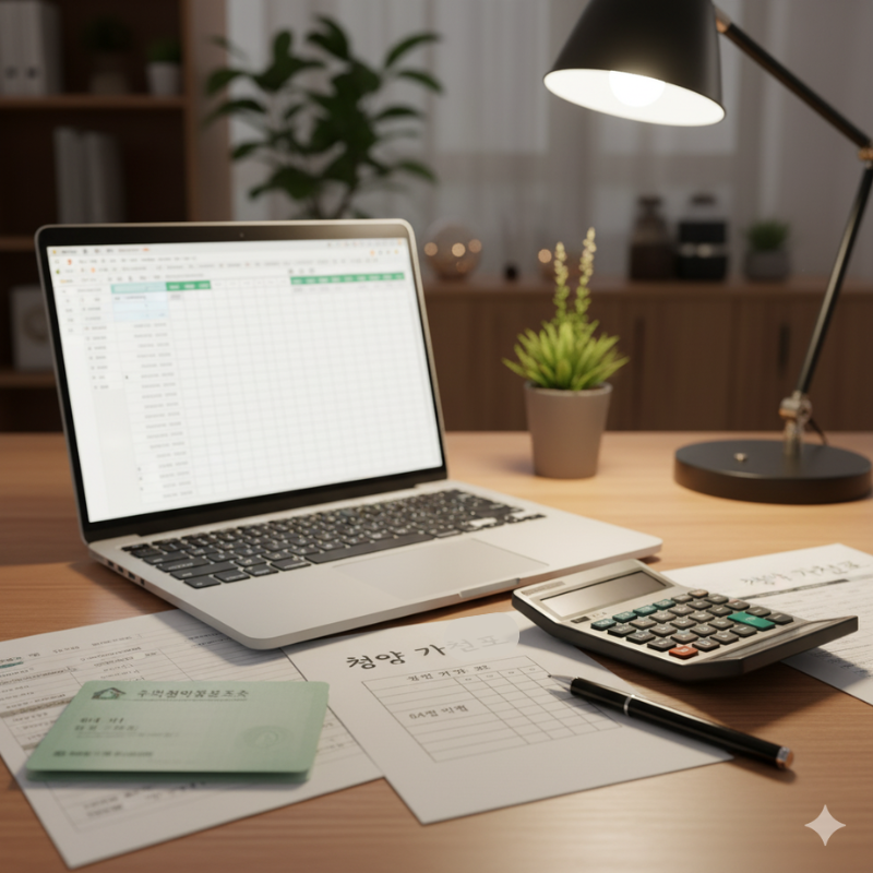 청약 가점제 계산법 (공공&middot;민영 구분)