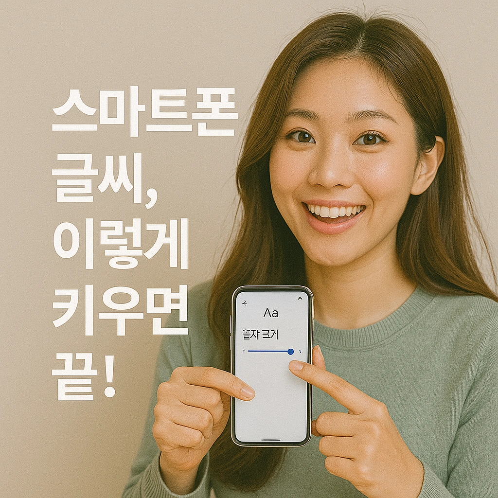 스마트폰 글씨만 키우면 충분할까요 눈이 편해지는 화면 설정 꿀팁 7가지