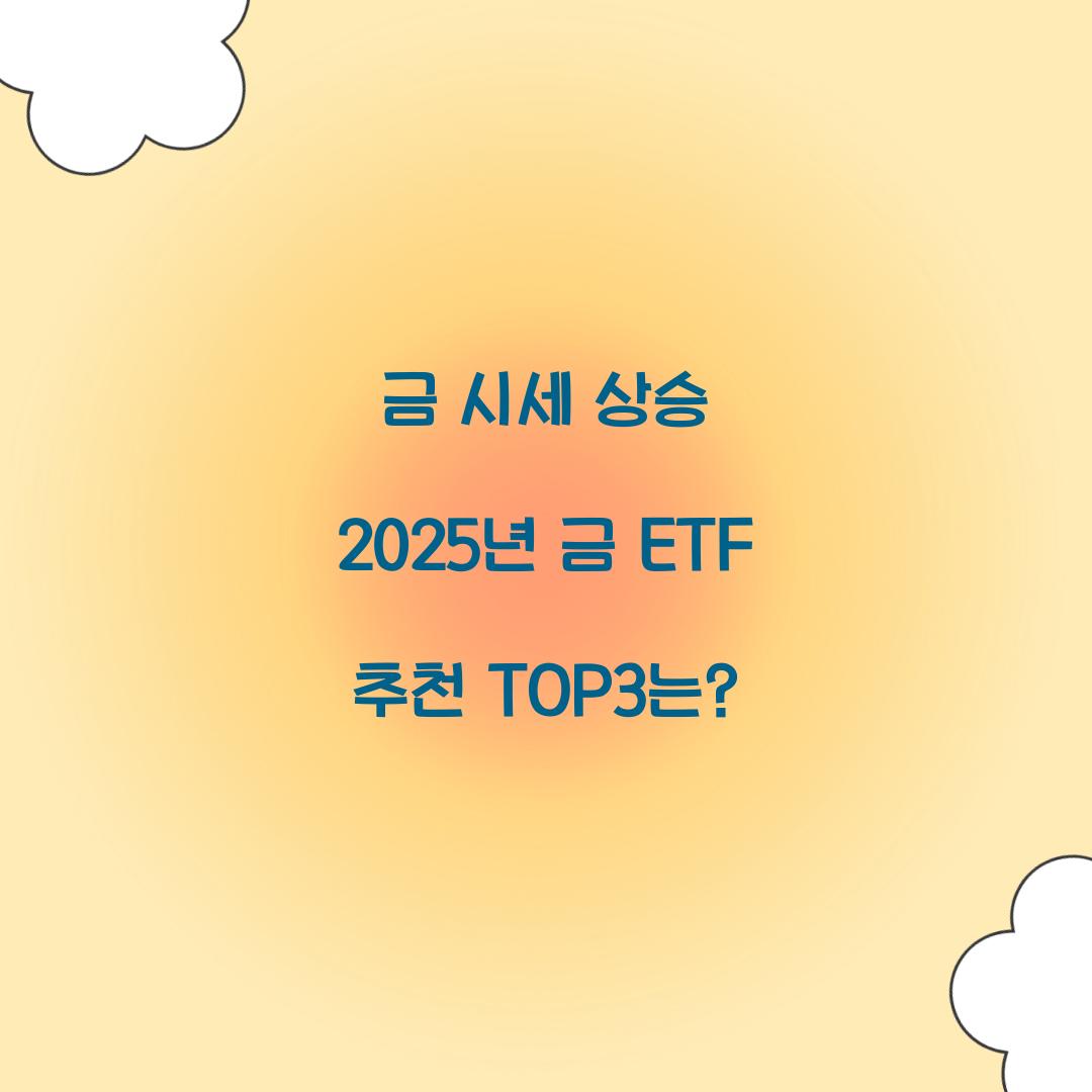 금 ETF 추천