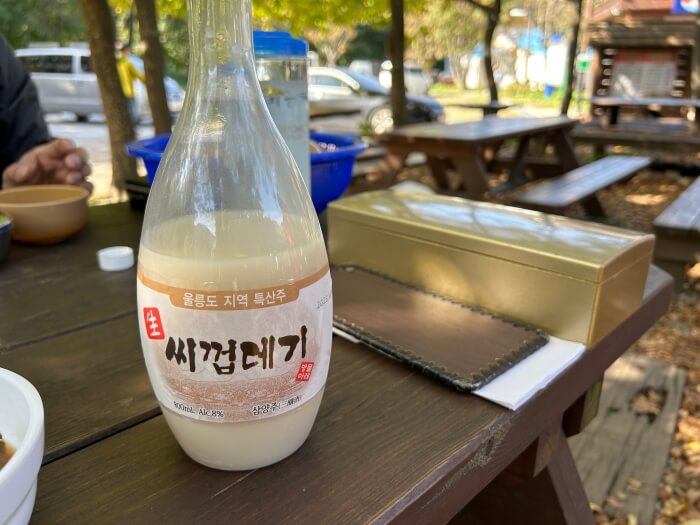 울릉도-야영장식당-씨껍데기-막걸리