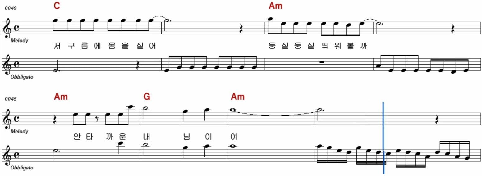 김용임 사랑님 악보