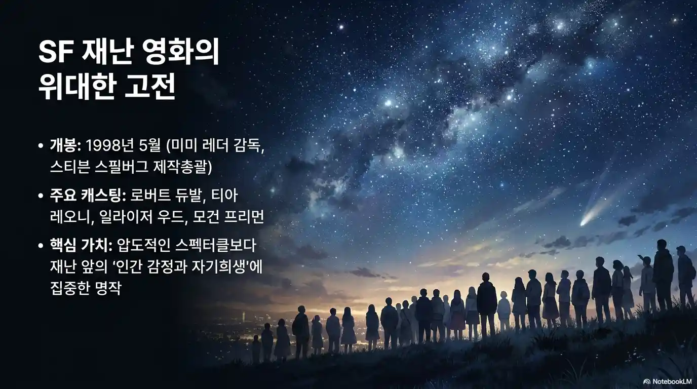 딥 임팩트 1998년 개봉 기본 정보 - 미미 레더 감독 스티븐 스필버그 제작총괄 SF 재난 영화