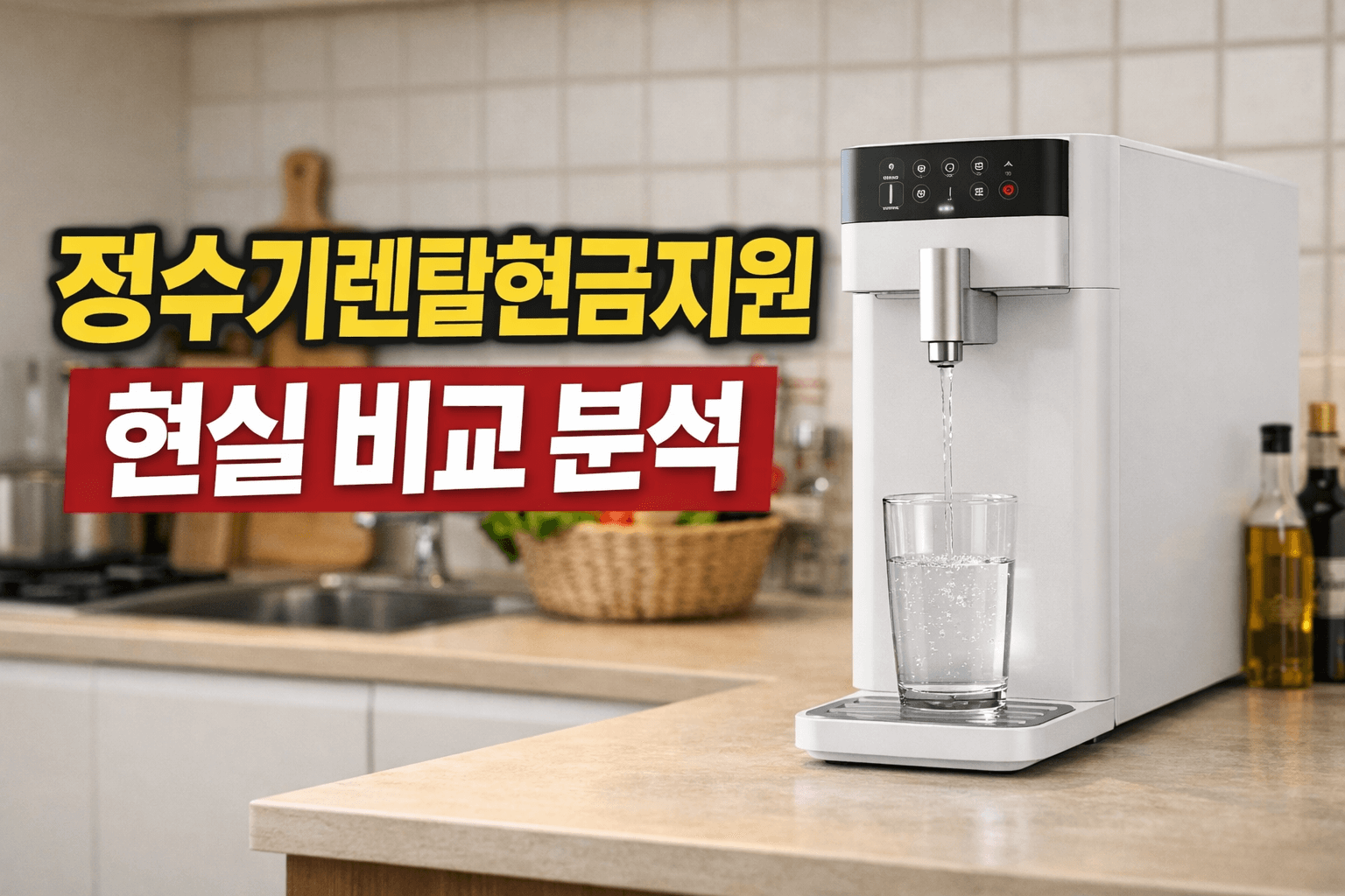 정수기렌탈현금지원 최대 얼마까지 가능할까 현실 비교 분석