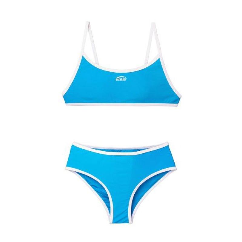 이미스 비키니 수영복 비치웨어 에미스트링 세트블루
