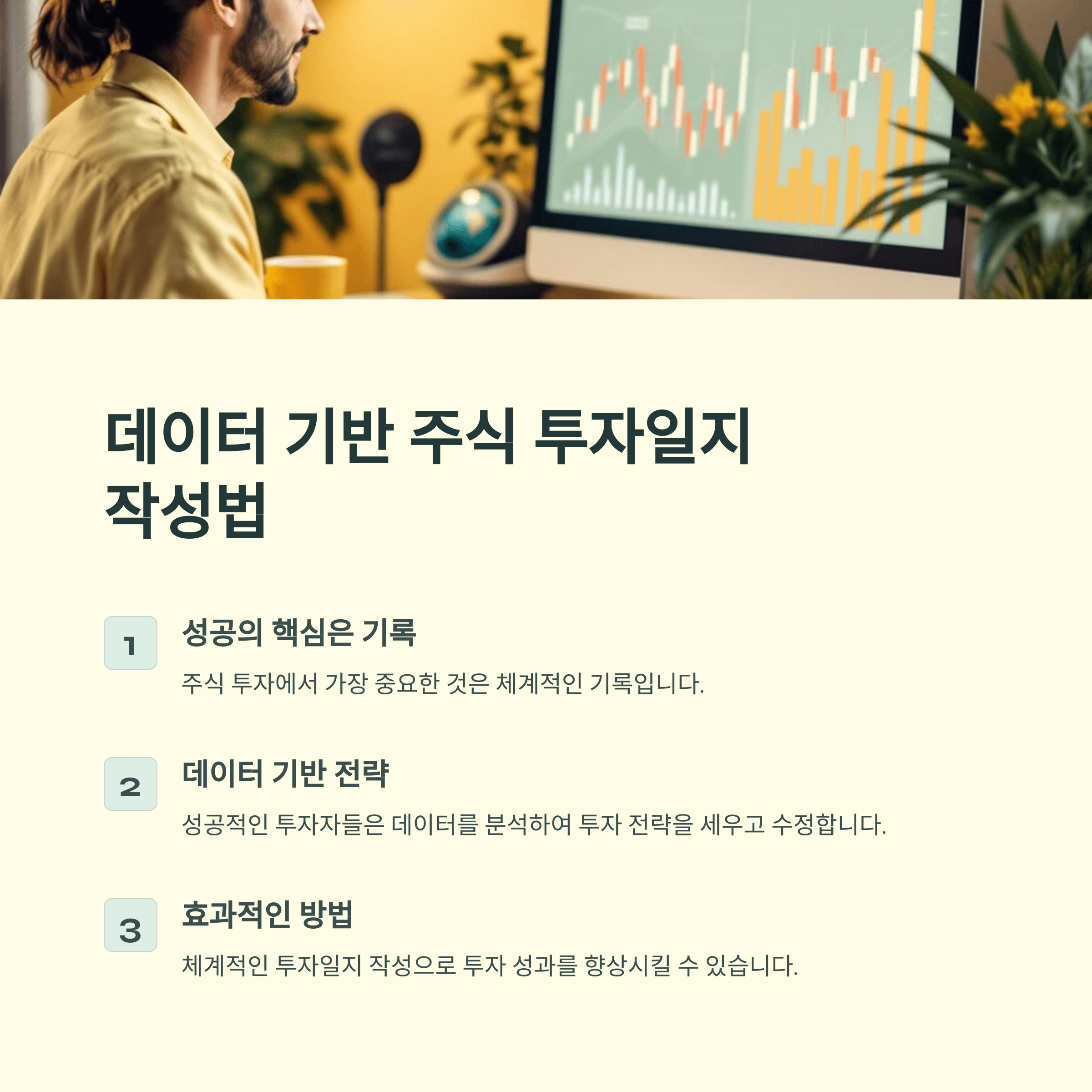 데이터 기반 주식 투자일지 작성법