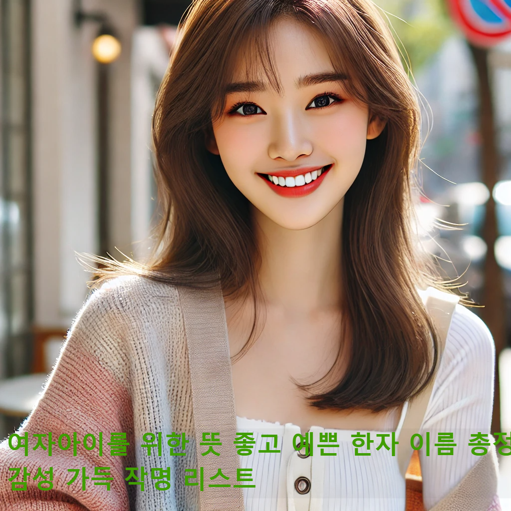 여자아이를 위한 뜻 좋고 예쁜 한자 이름 총정리! 감성 가득 작명 리스트