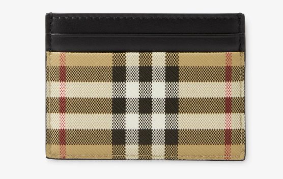 버버리 - 체크 카드 케이스