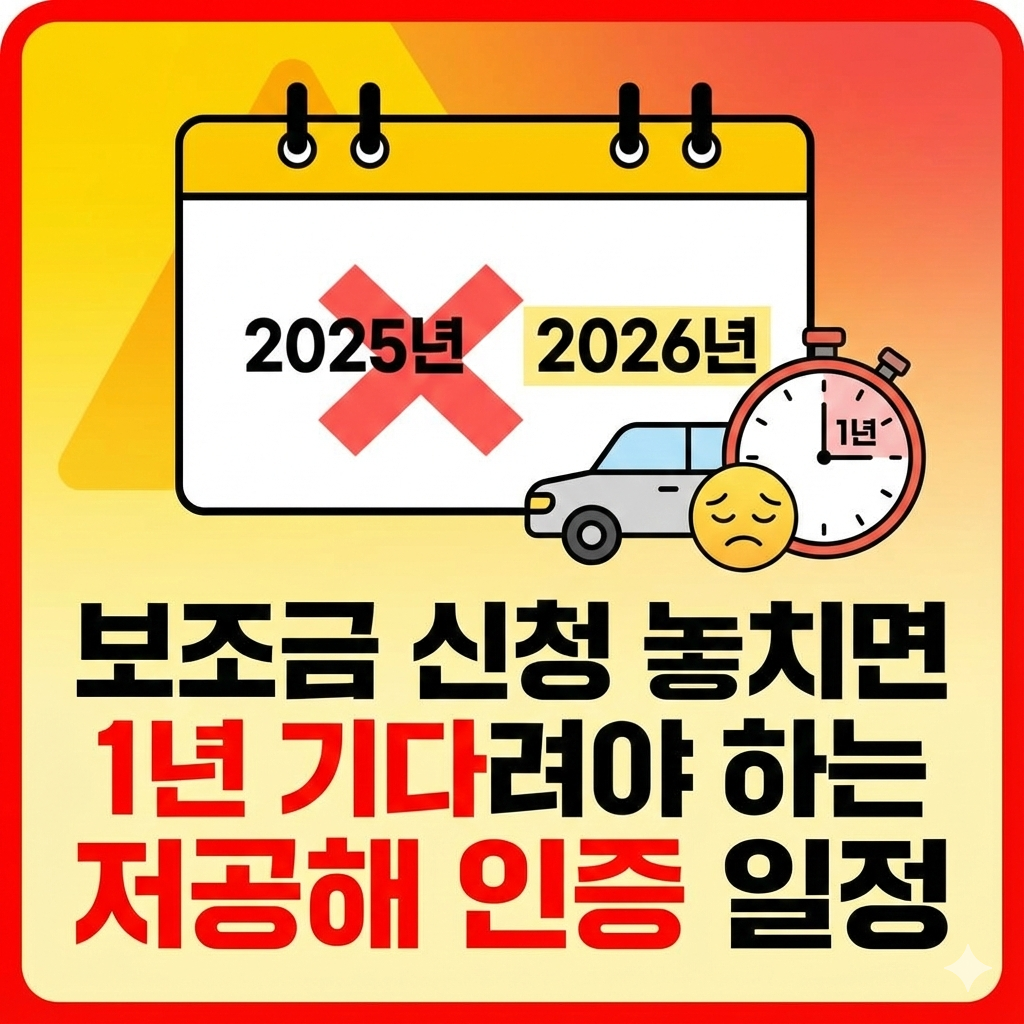 보조금 신청 놓치면 1년 기다려야 하는 저공해 인증 일정