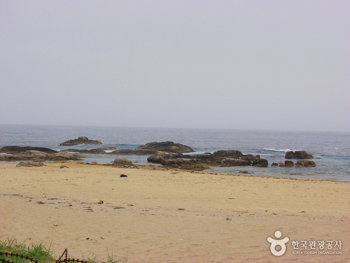 흐린날의 해변